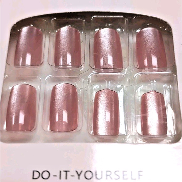 Stick On Press On False Nails Lot Of 6 Packs Pink Blue Red White At Home #2 READ - Picture 5 of 13